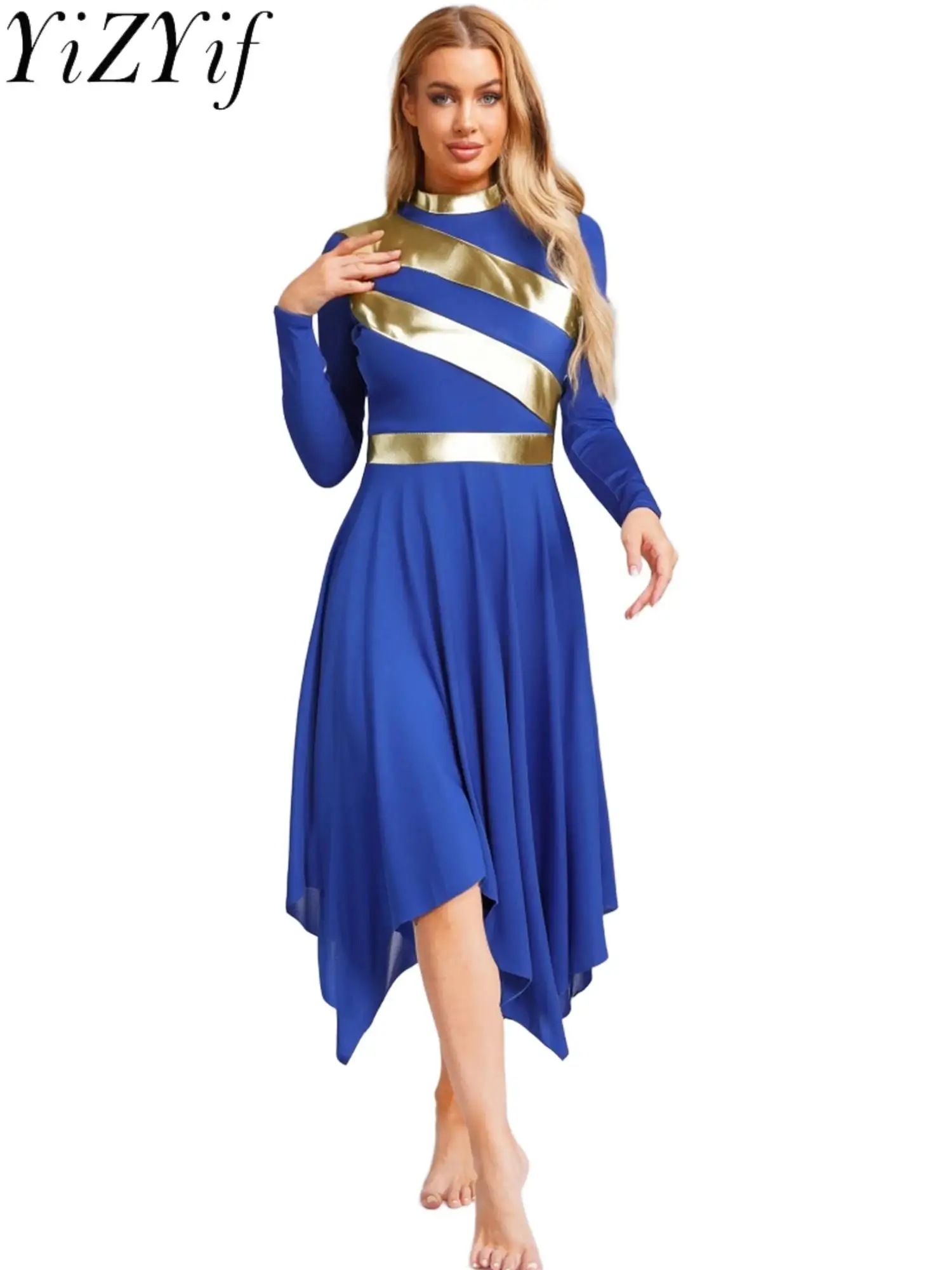 Women's Lyrical Worship Praise Modern Dance Dress Female Long Sleeve Tunic Liturgical Contemporary Classical Choir Dance Dress
Women's Lyrical Worship Praise Modern Dance Dress Female Long Sleeve Tunic Liturgical Contemporary Classical Choir Dance Dress