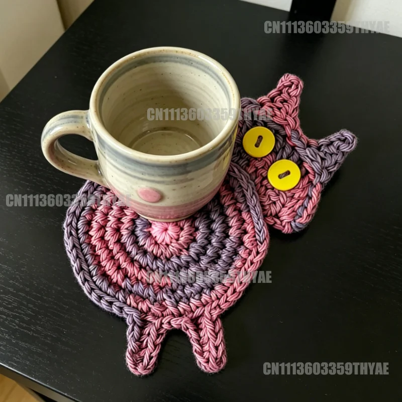 Cute Cat Butt Coasters Knitted Non-Slip Mug Coaster Easy To Clean Heat-Resistant Cute Cat Coasters Coffee&Wine
Cute Cat Butt Coasters Knitted Non-Slip Mug Coaster Easy To Clean Heat-Resistant Cute Cat Coasters Coffee&Wine