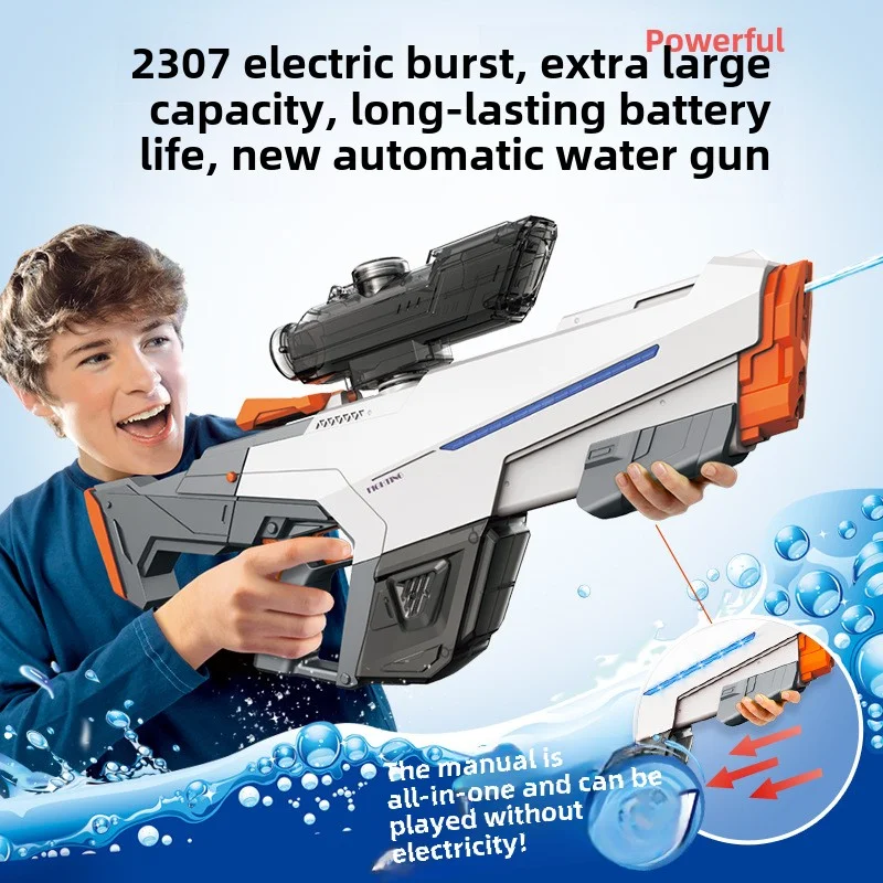 Electric water gun large capacity automatic water absorption high speed continuous fire large water gun summer pool toy pink gun
Electric water gun large capacity automatic water absorption high speed continuous fire large water gun summer pool toy pink gun
