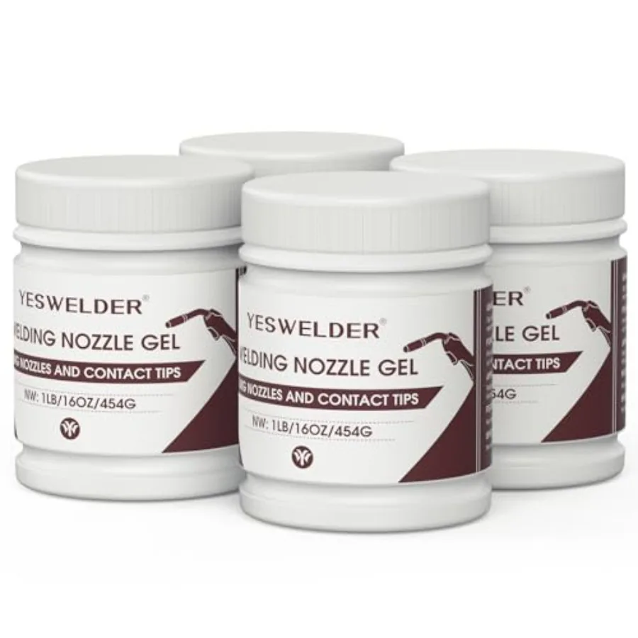 YESWELDER Welding Nozzle Gel for MIG Welding Anti-Spatter Dip Gel for MIG Torch And Contact Tips 16 Ounces*4 Cans
YESWELDER Welding Nozzle Gel for MIG Welding Anti-Spatter Dip Gel for MIG Torch And Contact Tips 16 Ounces*4 Cans
