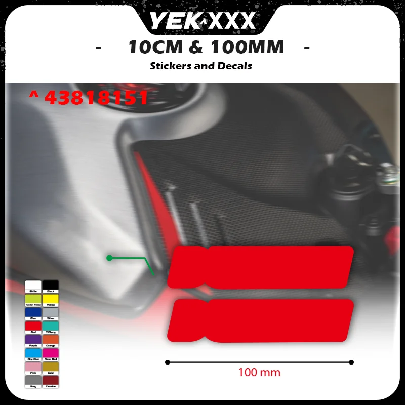 10CM*1.8CM 1199 1299 V2 V4 V4R V4S V4SP Streetfighter V4 V4S LOGO 43818151A For Ducati Fuel Tank Sticker Decal
10CM*1.8CM 1199 1299 V2 V4 V4R V4S V4SP Streetfighter V4 V4S LOGO 43818151A For Ducati Fuel Tank Sticker Decal