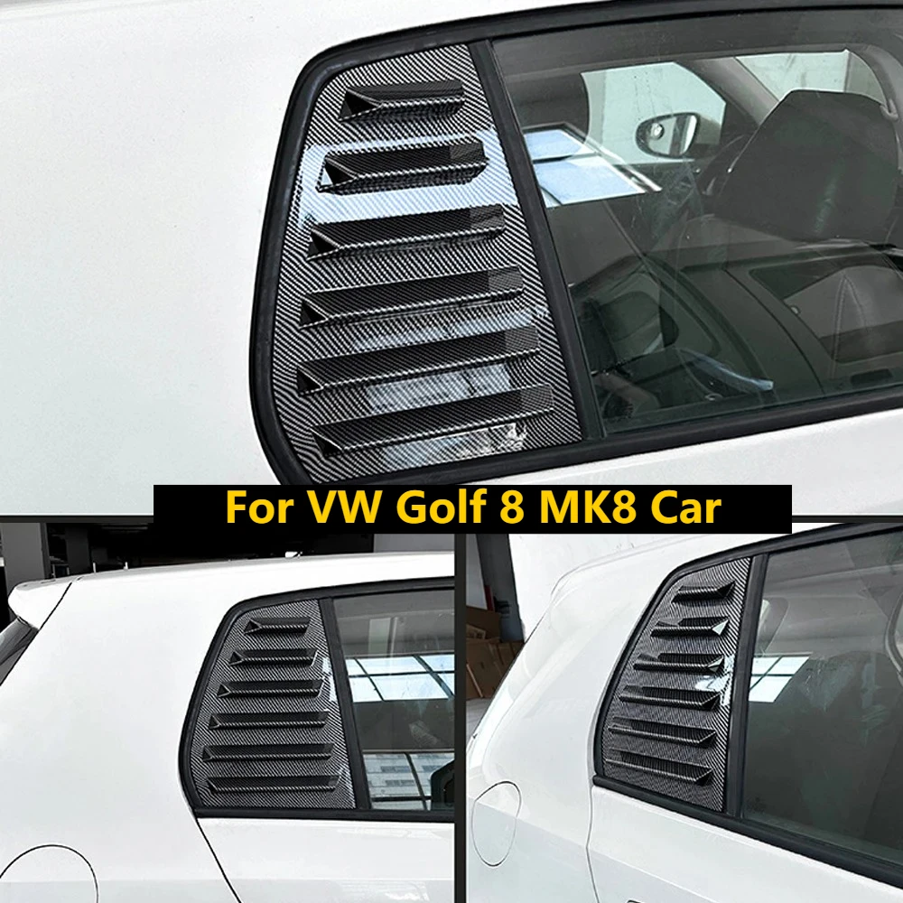 New For VW Golf 8 MK8 2020+ Car Rear Triangle Blinds Louvers Cover Protector Stickers ABS Plastic Rear Glass Window Shutter
New For VW Golf 8 MK8 2020+ Car Rear Triangle Blinds Louvers Cover Protector Stickers ABS Plastic Rear Glass Window Shutter