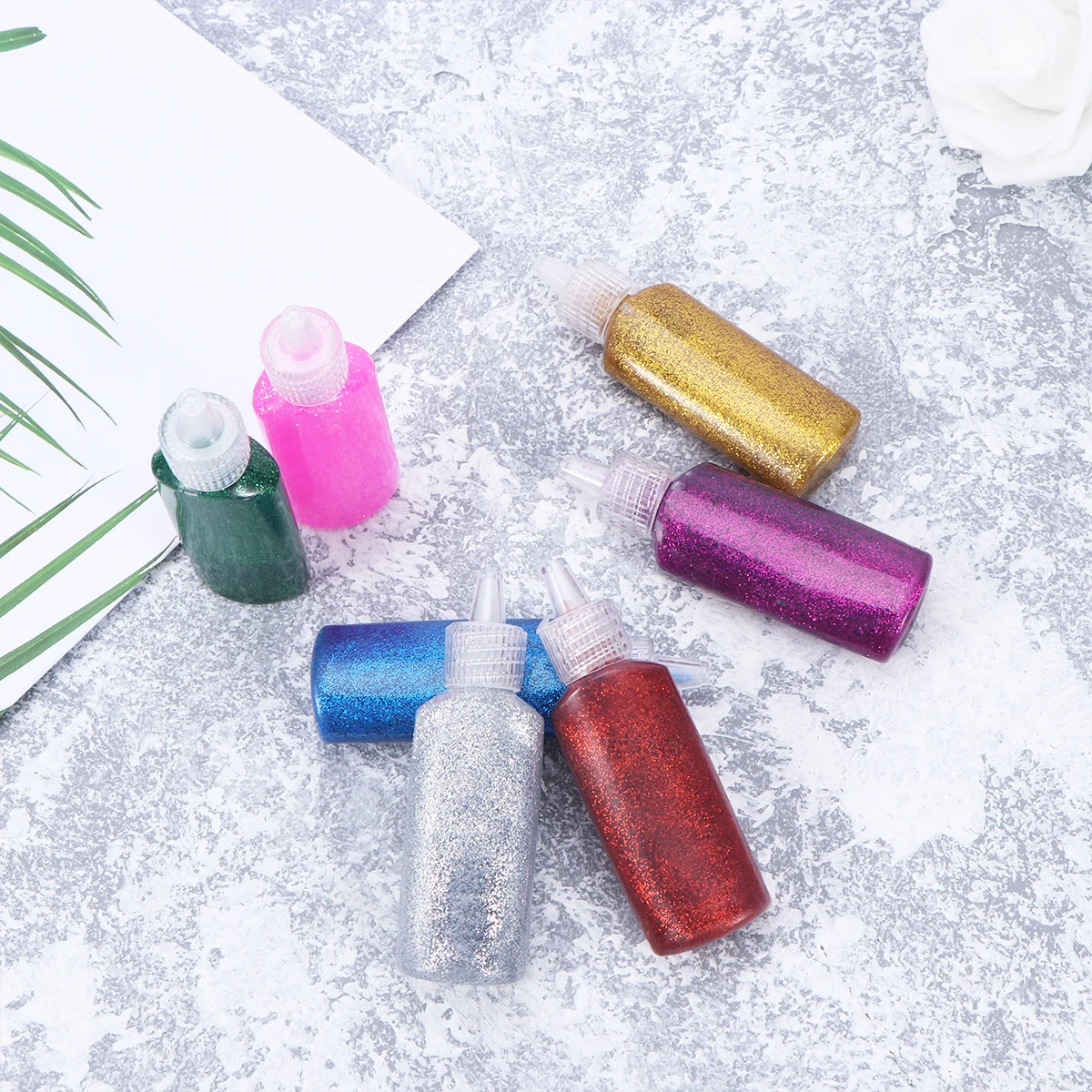 7 pcs Glitter Glue Pearlescent Craft Bulk Children Kit Card Painting Wooden Paper Cutting Creativity Multicolor
7 pcs Glitter Glue Pearlescent Craft Bulk Children Kit Card Painting Wooden Paper Cutting Creativity Multicolor