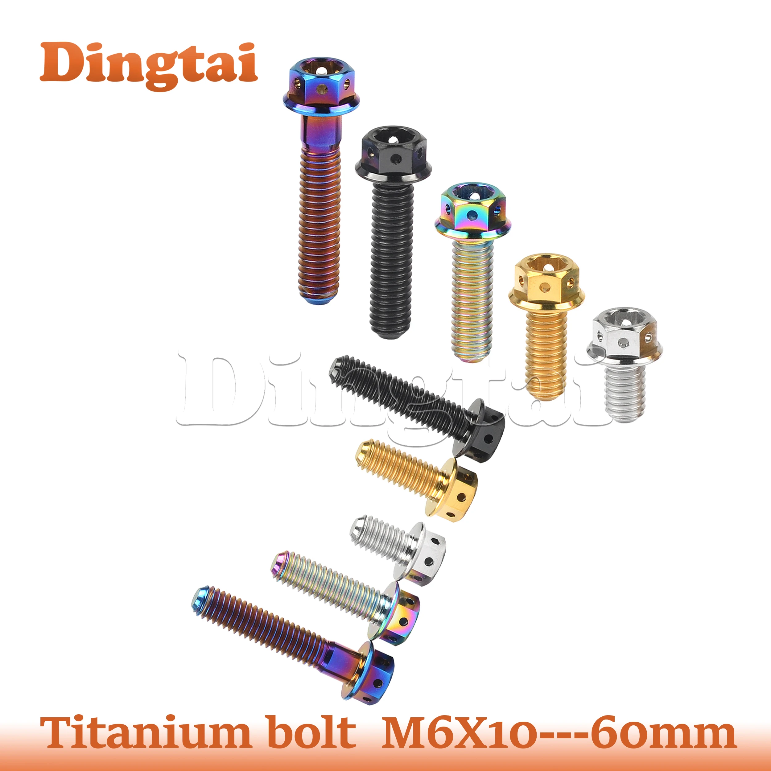 Титановый болт Dingtai M6x10/15/20/30/35/40/45/50/55/60 мм, крепеж с шестигранной фланцевой головкой для мотоцикла
Титановый болт Dingtai M6x10/15/20/30/35/40/45/50/55/60 мм, крепеж с шестигранной фланцевой головкой для мотоцикла
