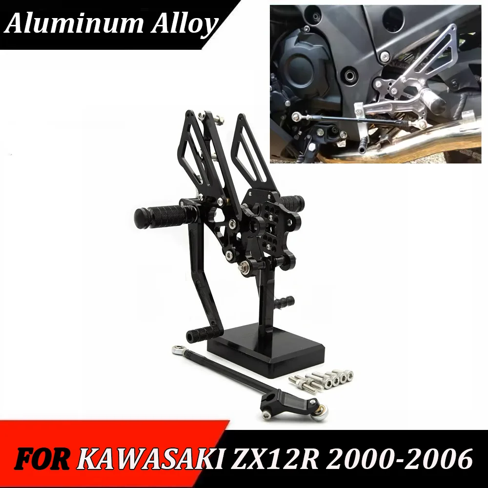 CNC Aluminum Adjustable Foot Pegs Footrest Rearset Footpeg FOR KAWASAKI ZX-12R ZX12R ZX 12R 2000 2001 2002 2003 2004 2005 2006
CNC Aluminum Adjustable Foot Pegs Footrest Rearset Footpeg FOR KAWASAKI ZX-12R ZX12R ZX 12R 2000 2001 2002 2003 2004 2005 2006