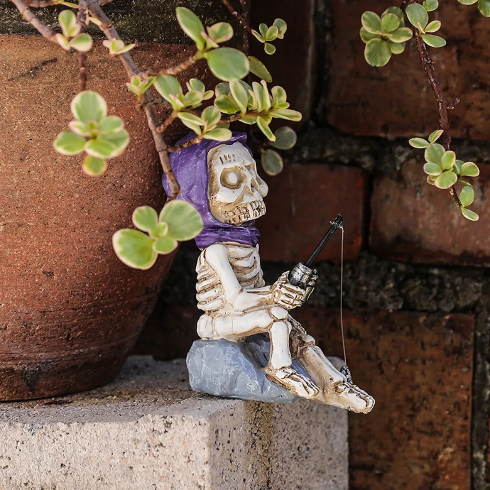 Creative Resin Skull Fishing Ornaments Outdoor Courtyard Rockery Pool Micro Landscape Statue Craft Garden Decoration Accessories
Creative Resin Skull Fishing Ornaments Outdoor Courtyard Rockery Pool Micro Landscape Statue Craft Garden Decoration Accessories