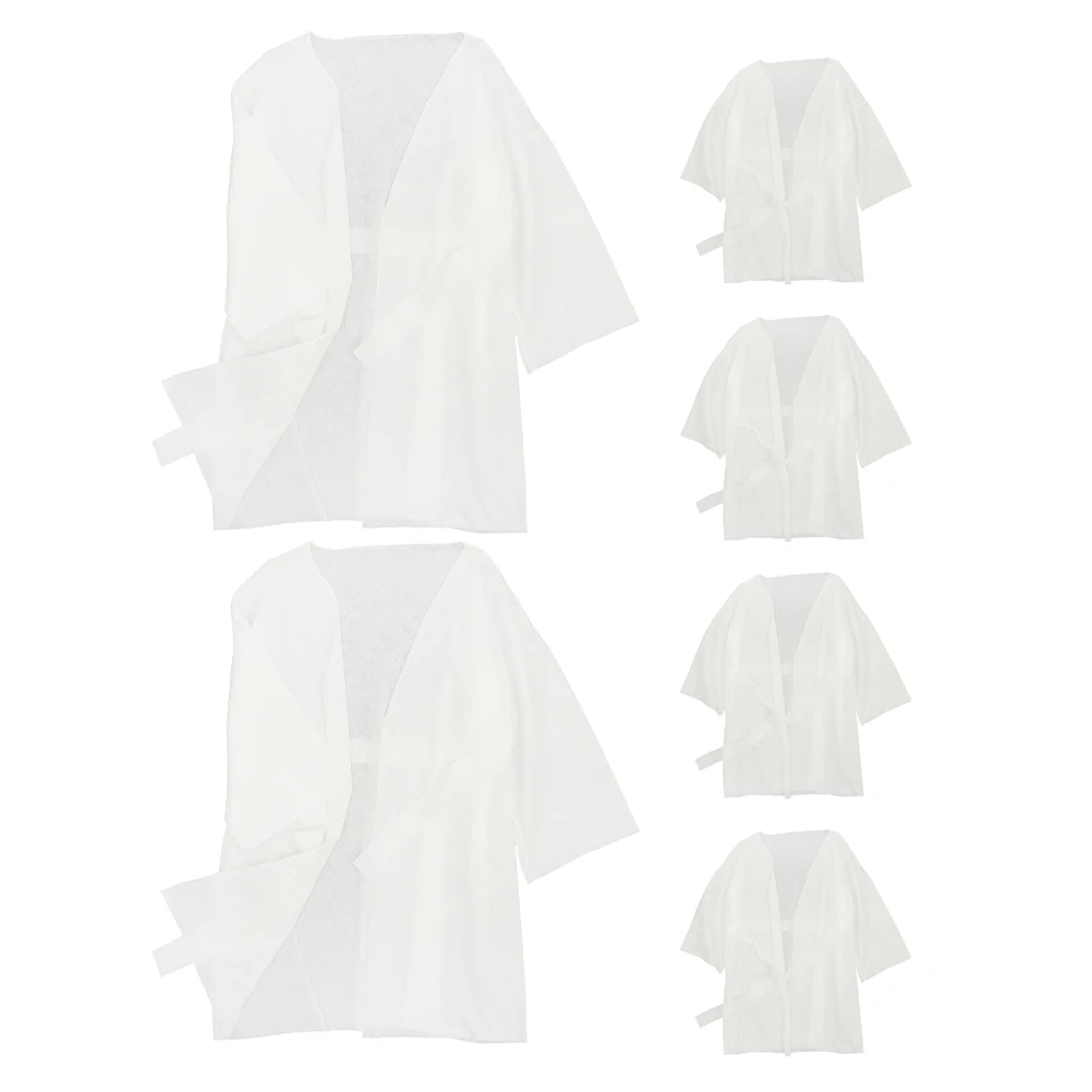 6 pcs Disposable Salon Sauna Disposable Towel Robe Accessory Bathwear Bathwear Travel Home Use Sauna Skirt Steam
6 pcs Disposable Salon Sauna Disposable Towel Robe Accessory Bathwear Bathwear Travel Home Use Sauna Skirt Steam