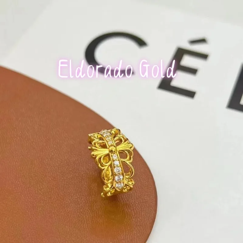 Eldorado 2025 2025High-quality Gold 9999 Cross Ring 24k Real Gold INS Style Diamond Finger Ring Women Fashion New Open Fin
Eldorado 2025 2025High-quality Gold 9999 Cross Ring 24k Real Gold INS Style Diamond Finger Ring Women Fashion New Open Fin