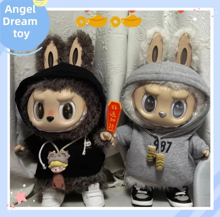 Original Design 58cm Labubu Clothes Archangel Zimomo Doll Clothes Black Grey Hoodie American Casual Style Decorate Doll Clothes
Original Design 58cm Labubu Clothes Archangel Zimomo Doll Clothes Black Grey Hoodie American Casual Style Decorate Doll Clothes