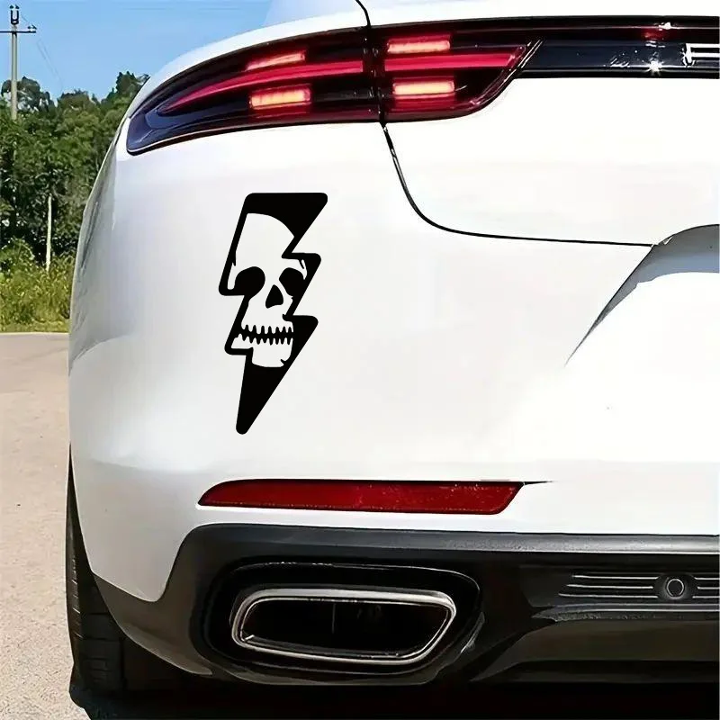 Lightning Skull Decal, Funny Waterproof Self-Adhesive Car Sticker, 7x16cm Vinyl Decal for Car, Laptop, Truck, Off-Road Vehicle
Lightning Skull Decal, Funny Waterproof Self-Adhesive Car Sticker, 7x16cm Vinyl Decal for Car, Laptop, Truck, Off-Road Vehicle