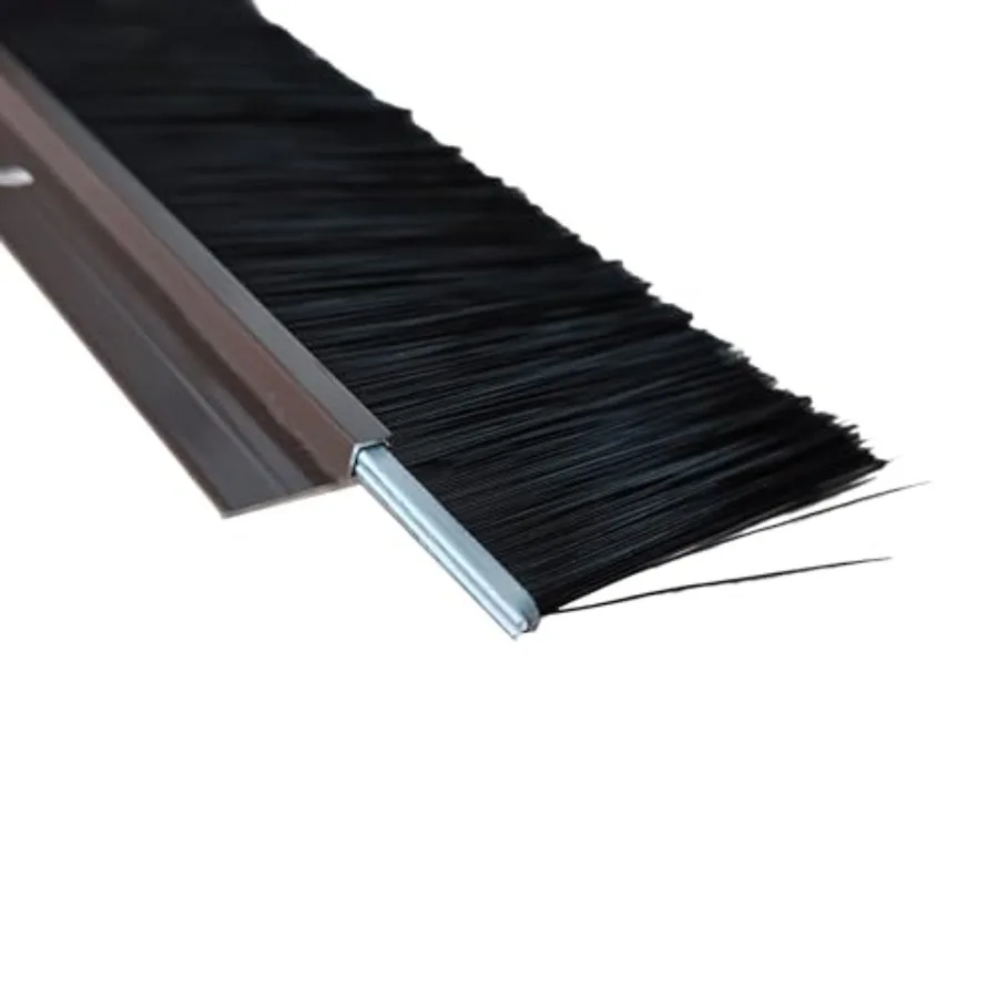Brown 4 Sets x39.37 Long Inch Net Hair Width 3 Inch Garage Door Brush Sweeps Seal Roll Up Door Brush Exterior Durable Easy Moun
Brown 4 Sets x39.37 Long Inch Net Hair Width 3 Inch Garage Door Brush Sweeps Seal Roll Up Door Brush Exterior Durable Easy Moun