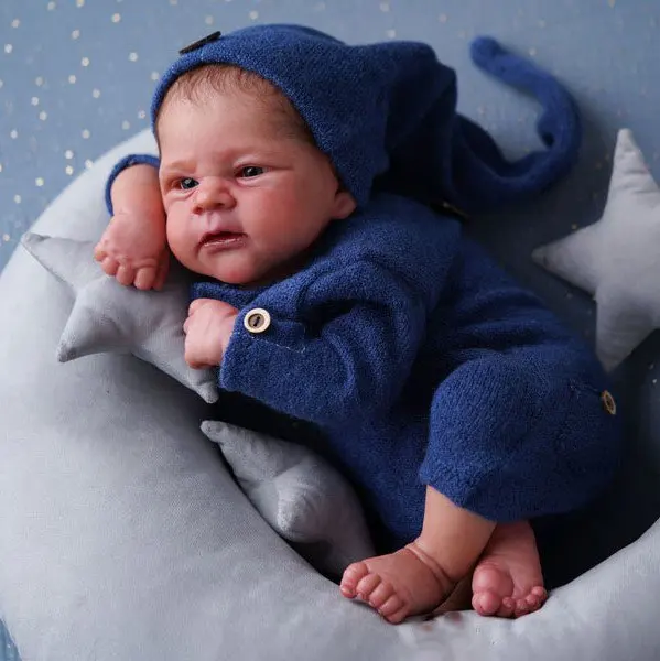 45CM Reborn Baby Dolls Finished Realistic Elijah Newborn With Rooted Hair Handmade Doll For Girls Birthday Gift Toy
45CM Reborn Baby Dolls Finished Realistic Elijah Newborn With Rooted Hair Handmade Doll For Girls Birthday Gift Toy