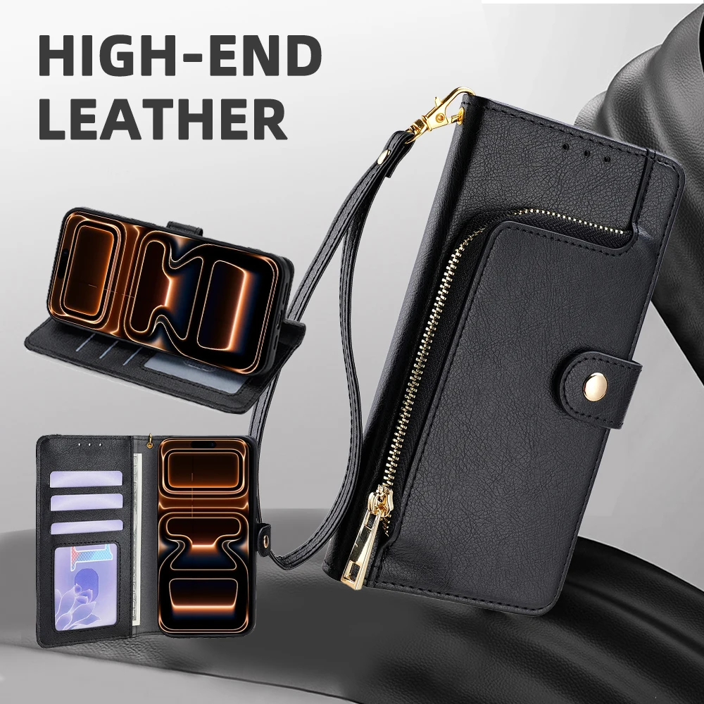 PU Leather Phone Case for Motorola Moto G86 G56 G66Y G66J G75 G35 G55 5G Cases with Zipper Pocket Card Strap Shockproof Cover
PU Leather Phone Case for Motorola Moto G86 G56 G66Y G66J G75 G35 G55 5G Cases with Zipper Pocket Card Strap Shockproof Cover