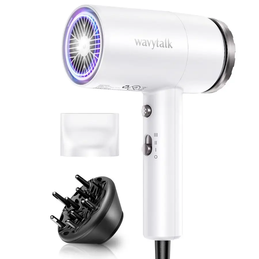 Hair Dryer with Diffuser 1875W Ionic Blow Dryer for Fast Drying with Concentrator Lightweight White.
Hair Dryer with Diffuser 1875W Ionic Blow Dryer for Fast Drying with Concentrator Lightweight White.