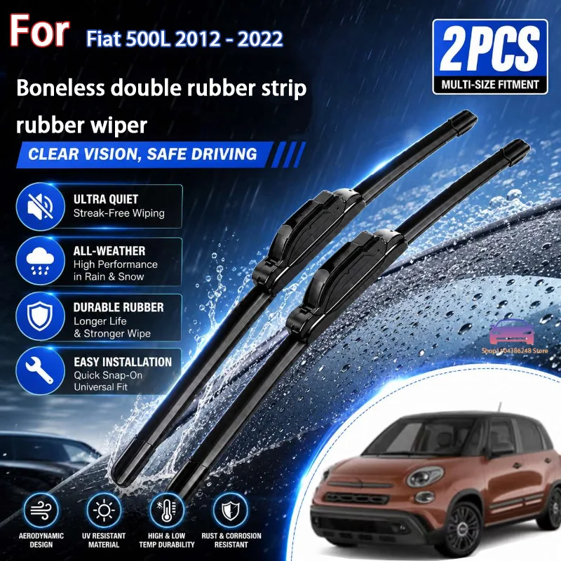 Front Wiper Blades Set For Fiat 500L 2012 - 2022 Windshield Windscreen Clean Window Rain Brush 26"+15" Modification Parts
Front Wiper Blades Set For Fiat 500L 2012 - 2022 Windshield Windscreen Clean Window Rain Brush 26"+15" Modification Parts
