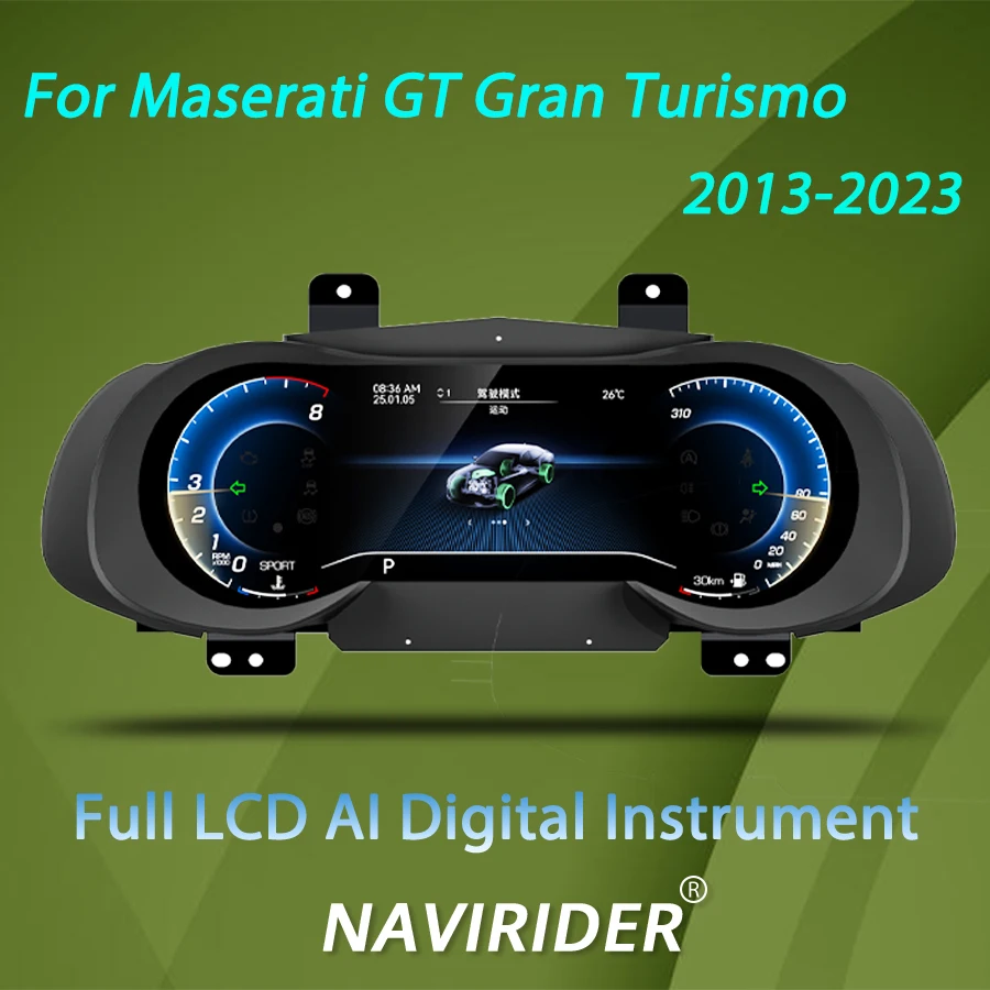 For Maserati GT Gran Turismo 2013-2023 Linux Car Digital Cluster LCD Dashboard Meter Upgrade Virtual Cockpit Speedometer Display
For Maserati GT Gran Turismo 2013-2023 Linux Car Digital Cluster LCD Dashboard Meter Upgrade Virtual Cockpit Speedometer Display