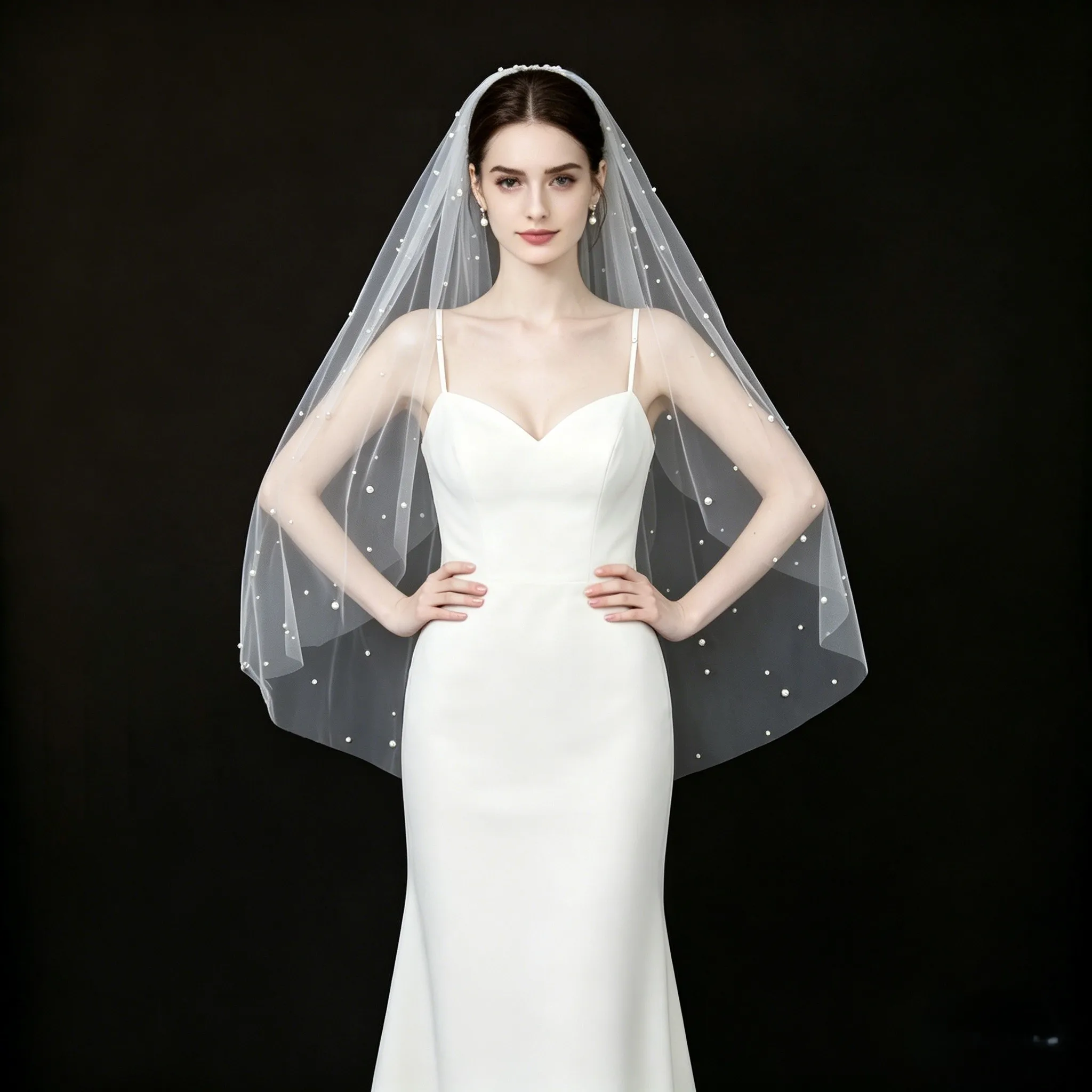 Bridal Beaded Wedding Veil Cathedral Elegant Pearl Head Accessory Soft Tulle White Ivory Whit Comb Many Styles To Choose G176
Bridal Beaded Wedding Veil Cathedral Elegant Pearl Head Accessory Soft Tulle White Ivory Whit Comb Many Styles To Choose G176