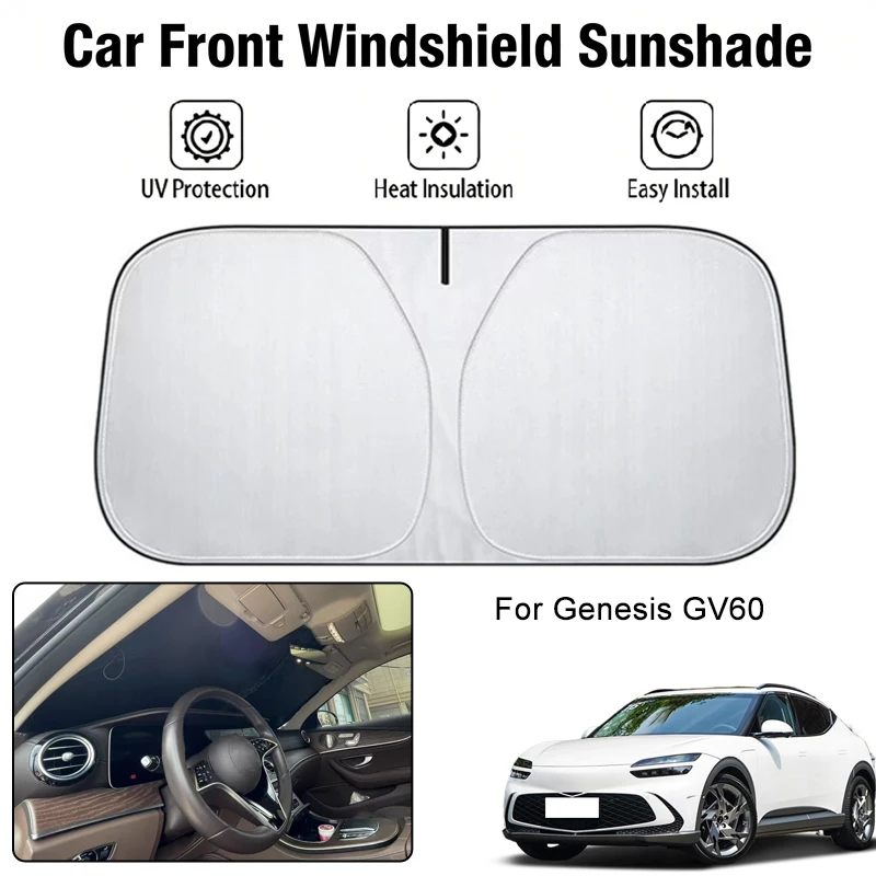 Car Front Windshield Sunshade Cover For Genesis GV60 UV Block Heat Insulation Auto Interior Sun Protection Accessories
Car Front Windshield Sunshade Cover For Genesis GV60 UV Block Heat Insulation Auto Interior Sun Protection Accessories