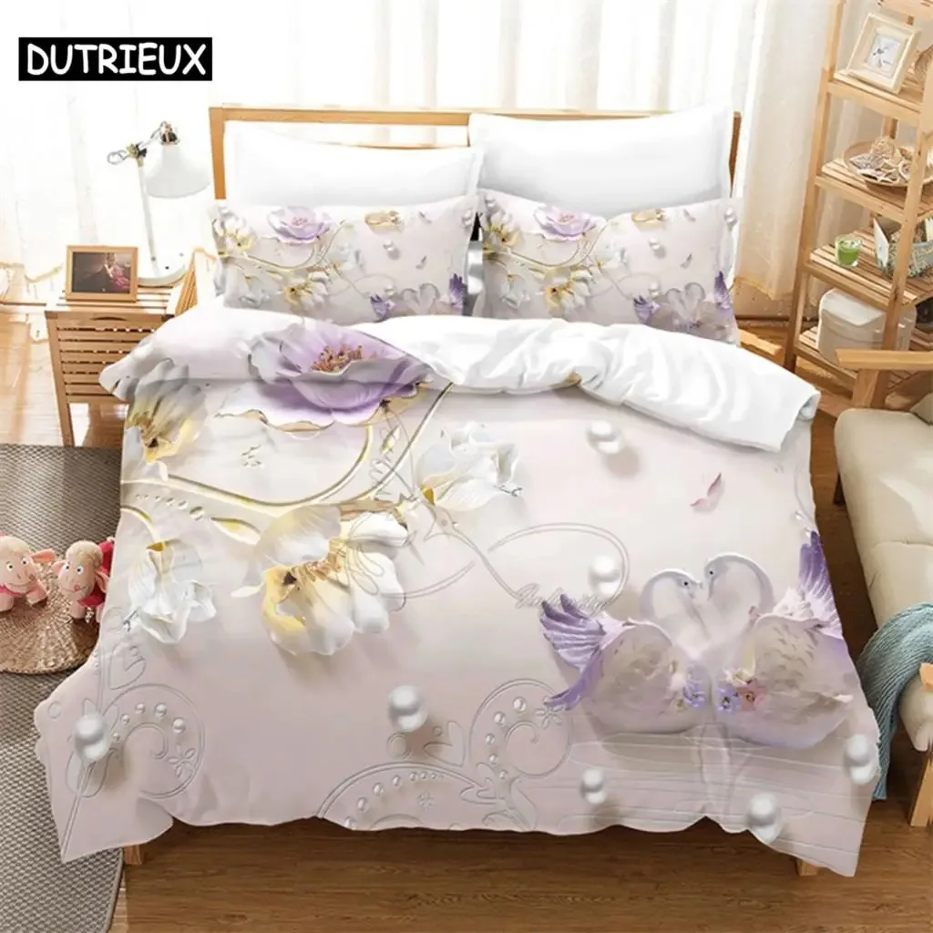 Lovers Queen Flowers Rose Comfortable Duvet Quilt Cover Pillowcase Bedding Set Children Bedroom Decoration Home Textile 
Lovers Queen Flowers Rose Comfortable Duvet Quilt Cover Pillowcase Bedding Set Children Bedroom Decoration Home Textile
