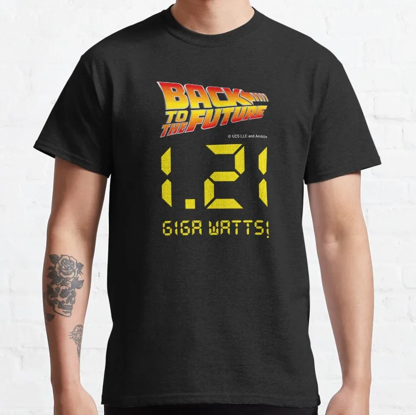 Back To The Future - 1.21 Gigawatts! 80s retro movie sci fi time machine doc brown time travel Digital printing cotton t shirt
Back To The Future - 1.21 Gigawatts! 80s retro movie sci fi time machine doc brown time travel Digital printing cotton t shirt