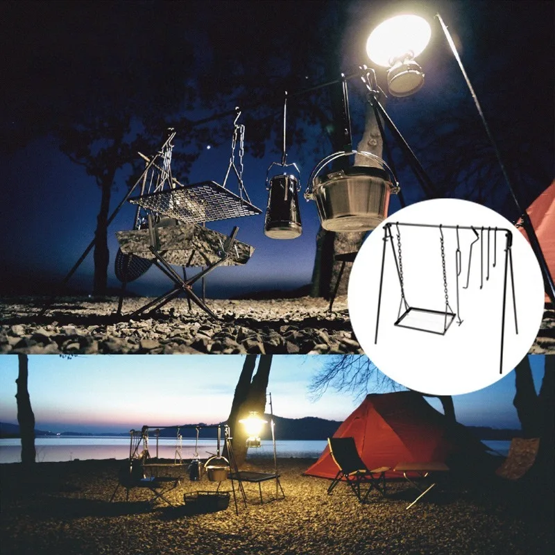 Outdoor Camping Multifunctional Hanger Barbecue Wrought Iron Rack Campfire Racks Foldable Hanging Pot Bracket Camping Picnic
Outdoor Camping Multifunctional Hanger Barbecue Wrought Iron Rack Campfire Racks Foldable Hanging Pot Bracket Camping Picnic
