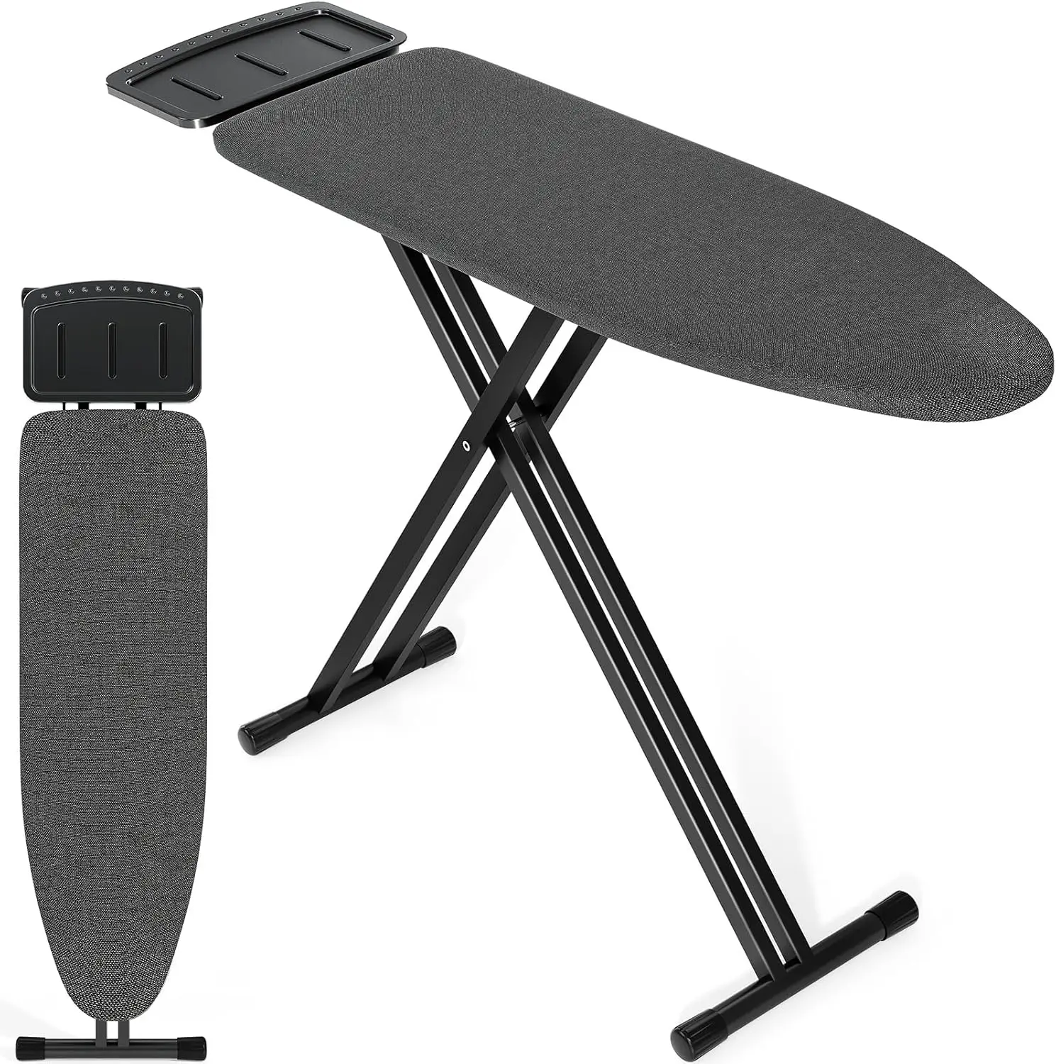 Full Size Adjustable Ironing Board Set with Anti-Skid Legs, Foldable Design, 13" x 43" Black
Full Size Adjustable Ironing Board Set with Anti-Skid Legs, Foldable Design, 13" x 43" Black