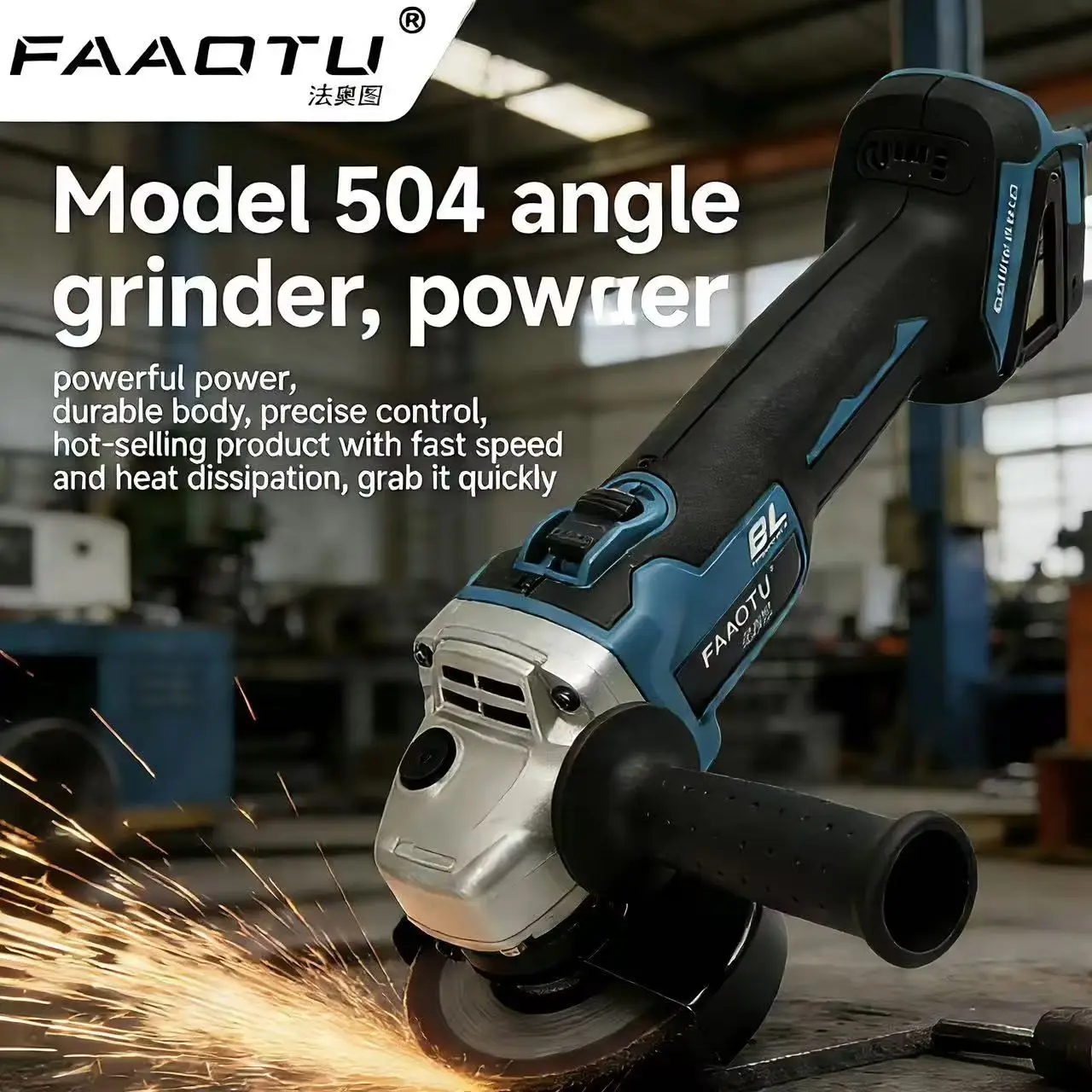 FAAOTU 504 Brushless Angle Grinder - Same Quality & Performance as MT, High Power & Durable Suitable for MT battery NO battery
FAAOTU 504 Brushless Angle Grinder - Same Quality & Performance as MT, High Power & Durable Suitable for MT battery NO battery