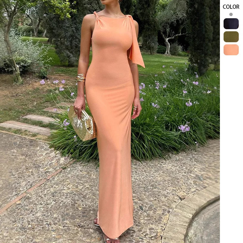 FIGOHR Summer Women's Elegant Solid Sleeveless Skinny Mermaid Dress Female Comfortable Stretch O-Neck Long Dress
FIGOHR Summer Women's Elegant Solid Sleeveless Skinny Mermaid Dress Female Comfortable Stretch O-Neck Long Dress