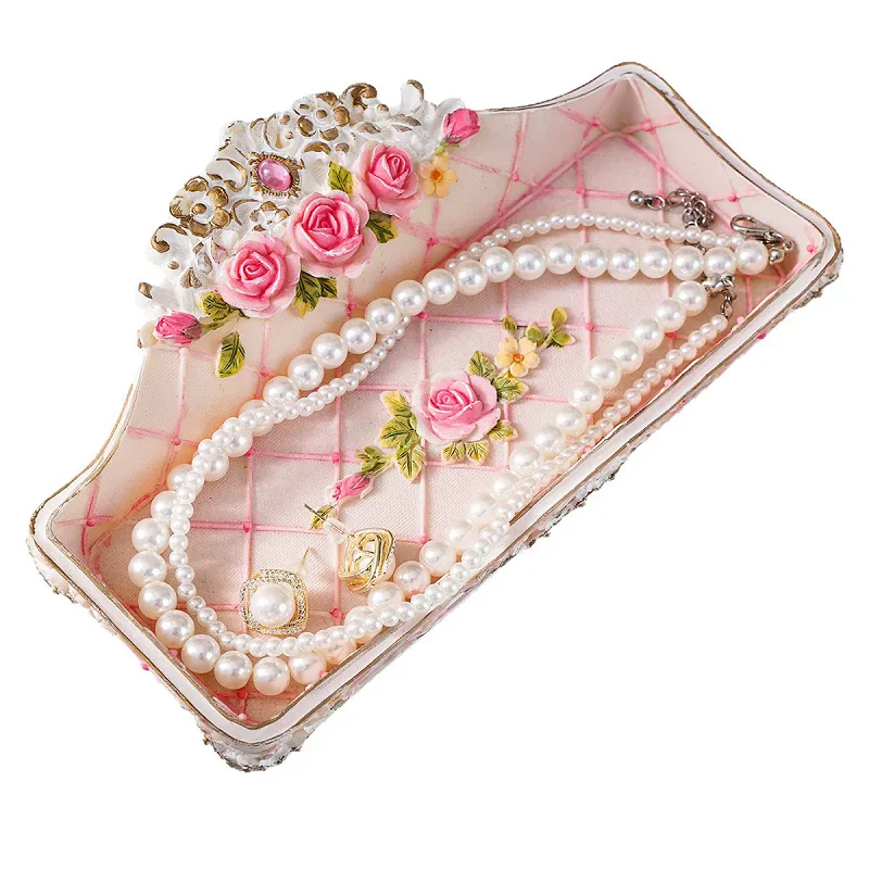 Home Resin Rectangular Carved Tray Jewelry Display Storage Decorative Tray Suitable for Jewelry
Home Resin Rectangular Carved Tray Jewelry Display Storage Decorative Tray Suitable for Jewelry