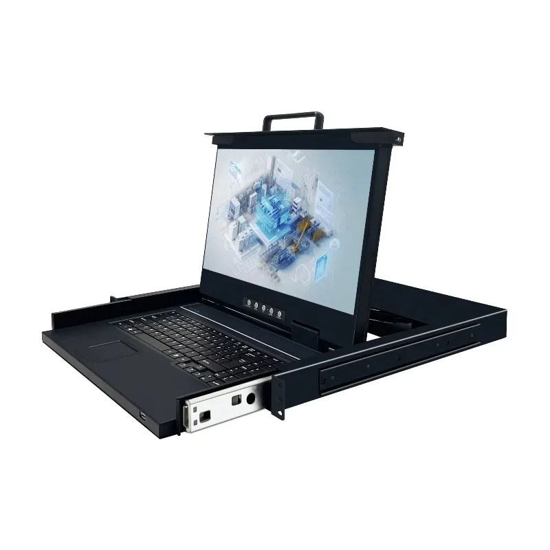 1U Rack Mount KVM Drawer 4k high definition 60hz 18.5 LCD Console
1U Rack Mount KVM Drawer 4k high definition 60hz 18.5 LCD Console