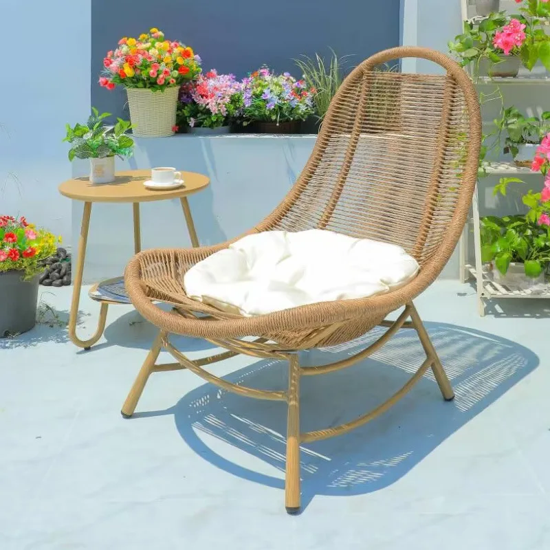 Balcony Rocking Chair Outdoor European-Style Leisure Home Use Small Outdoor Coffee Table Outdoor Rattan Chair Lounger For
Balcony Rocking Chair Outdoor European-Style Leisure Home Use Small Outdoor Coffee Table Outdoor Rattan Chair Lounger For