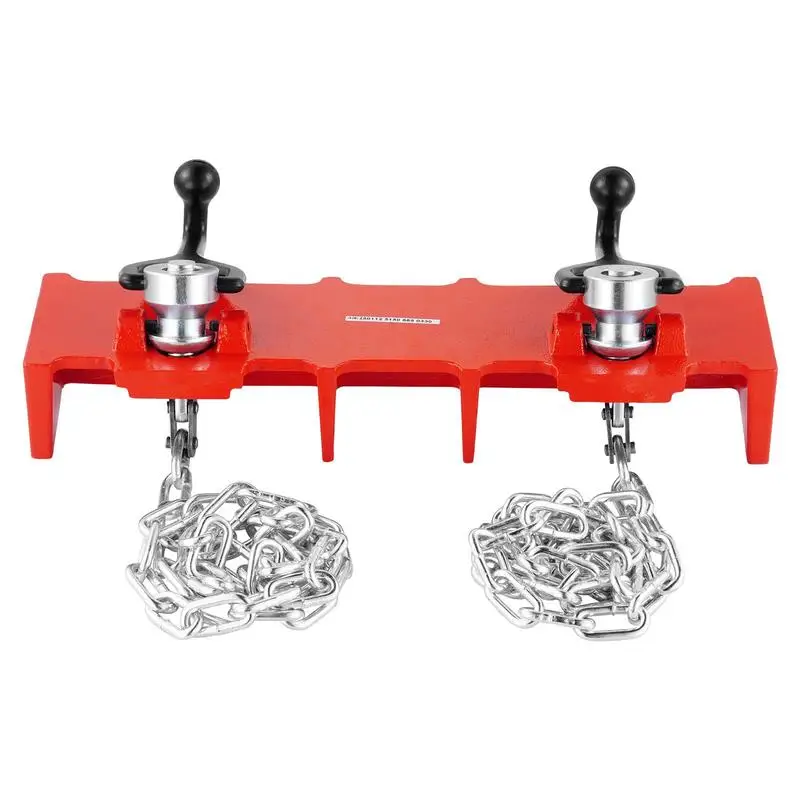 Pipe Welding Vise, 1/2" to 8" Pipe Welding Clamp with Dual Chains & Crank Handles, Heavy-Duty Cast Iron Welding Vise for a Variety of Pipes
Pipe Welding Vise, 1/2" to 8" Pipe Welding Clamp with Dual Chains & Crank Handles, Heavy-Duty Cast Iron Welding Vise for a Variety of Pipes