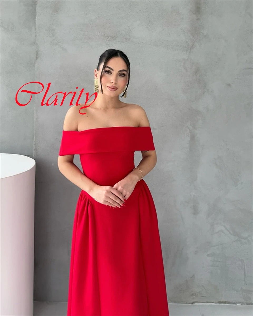 Customized High Quality Red Jersey Evening Dress Delicate Strapless Off the Shoulder Short Sleeves Zipper Back Homecoming Dress
Customized High Quality Red Jersey Evening Dress Delicate Strapless Off the Shoulder Short Sleeves Zipper Back Homecoming Dress
