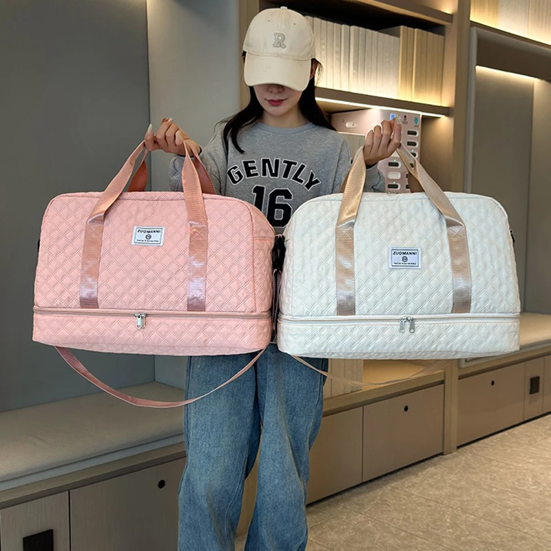 New Portable Large Capacity Luggage Storage Travel Bag with Shoe Compartment Dry Oxford Cloth Wet Separation Bags for Woman
New Portable Large Capacity Luggage Storage Travel Bag with Shoe Compartment Dry Oxford Cloth Wet Separation Bags for Woman