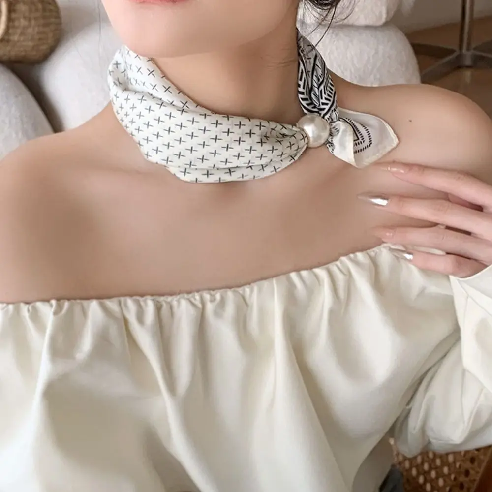 Flower Pearl Magnetic Buckle Scarf Print Scarves Black White Stripe Polka Dot Scarf Clothing Accessories Scarf Accessories
Flower Pearl Magnetic Buckle Scarf Print Scarves Black White Stripe Polka Dot Scarf Clothing Accessories Scarf Accessories
