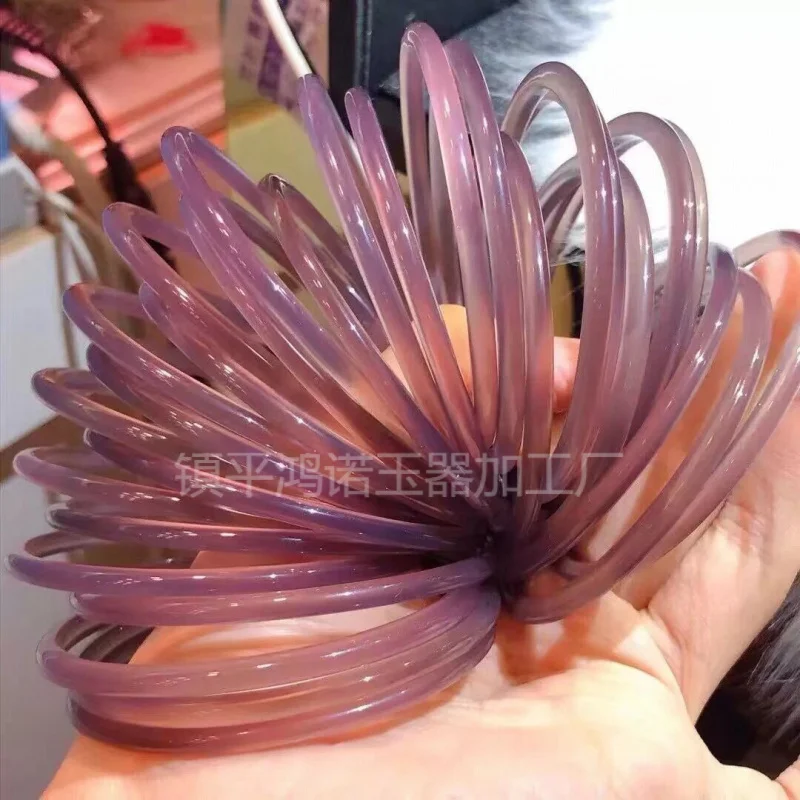 Ice Emperor Purple Chalcedony Dingdang , Agate Jade Thin Bangle, Girl's Style 4MM Bracelet Jewelry
Ice Emperor Purple Chalcedony Dingdang , Agate Jade Thin Bangle, Girl's Style 4MM Bracelet Jewelry