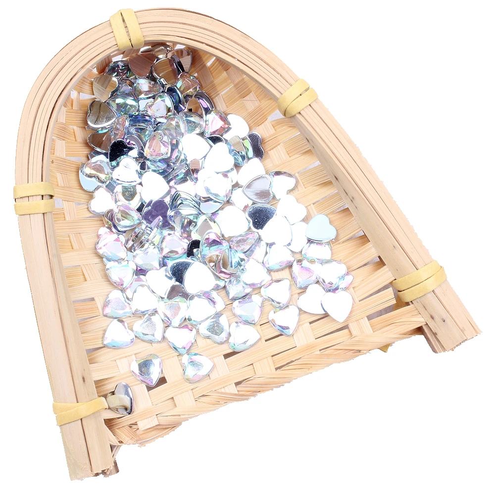 Big Pack Crystal AB Heart Shape Acrylic Rhinestones Flat Back Flat Facets For Nails Art Glue On DIY Jewelry Making Acrylic Gem
Big Pack Crystal AB Heart Shape Acrylic Rhinestones Flat Back Flat Facets For Nails Art Glue On DIY Jewelry Making Acrylic Gem