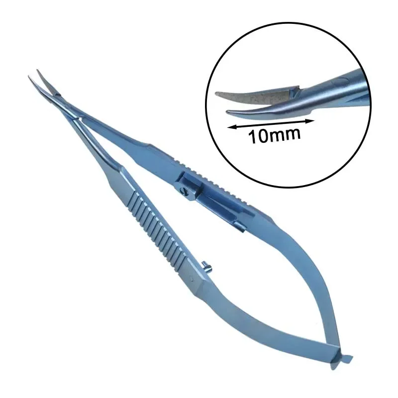 Ophthalmic Tool Needle Holder with Lock Curved Head Autoclavable Titanium Alloy Materials
Ophthalmic Tool Needle Holder with Lock Curved Head Autoclavable Titanium Alloy Materials