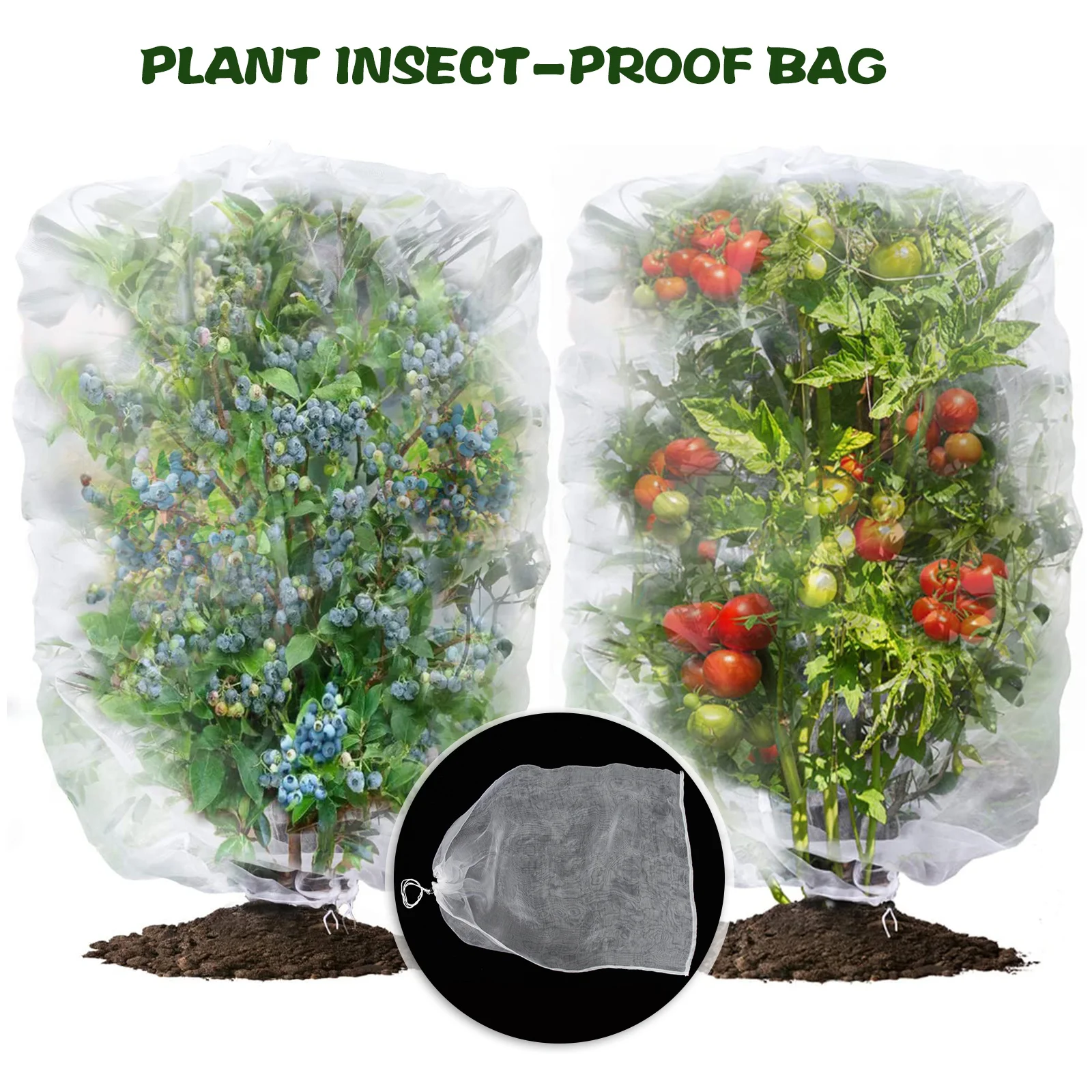 2pcs Fruit Protection Bag Mesh Drawstring Reusable Plant Cover For Garden Vegetables Birds Pest Control Netting Bag Garden
2pcs Fruit Protection Bag Mesh Drawstring Reusable Plant Cover For Garden Vegetables Birds Pest Control Netting Bag Garden
