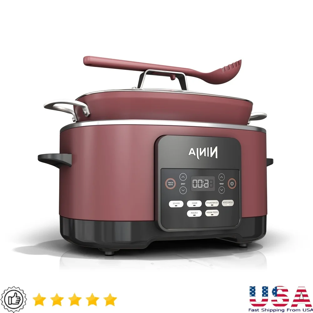 Мультиварка 8,5qt, кухонная техника 6 в 1 с кастрюлей Triple Fusion с антипригарным покрытием, легкая очистка, идеальная развлекательная кулинария
Мультиварка 8,5qt, кухонная техника 6 в 1 с кастрюлей Triple Fusion с антипригарным покрытием, легкая очистка, идеальная развлекательная кулинария