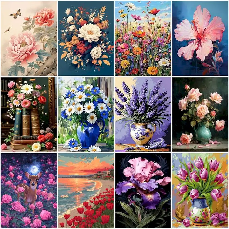 RUOPOTY Painting By Number Adults Flowers Decorative Watercolor Digital oil paintings Set Handicraft Oil Art Canvas Home Decor
RUOPOTY Painting By Number Adults Flowers Decorative Watercolor Digital oil paintings Set Handicraft Oil Art Canvas Home Decor