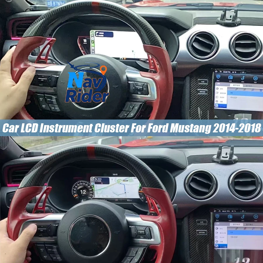 12.3" Linux 1920*720 For Ford Mustang 2014-2018 Car Dashboard Cluster Digital LCD Instrument Panel Cockpit Speedometer Carplay
12.3" Linux 1920*720 For Ford Mustang 2014-2018 Car Dashboard Cluster Digital LCD Instrument Panel Cockpit Speedometer Carplay
