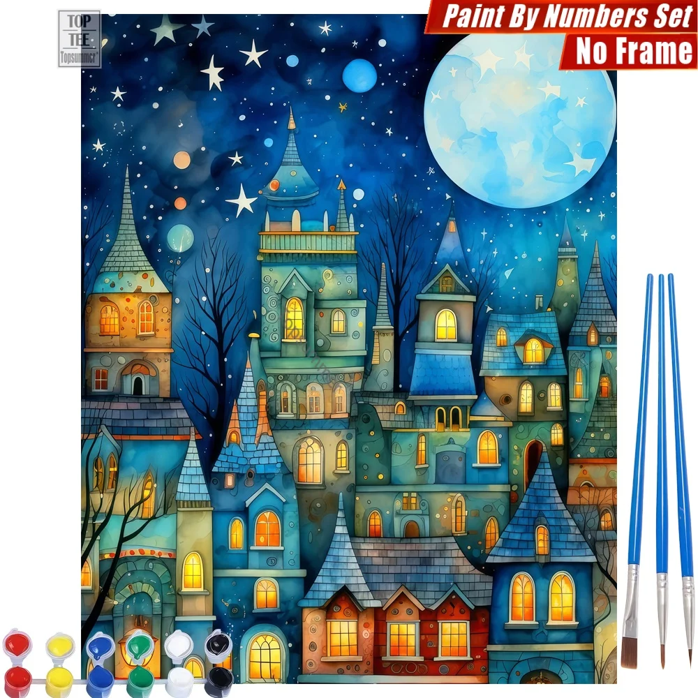 Fairytale Town Moon Paints By Number Set - Town Moon Lights Home Bedroom Decor Day Of The Dead Gift For Friend
Fairytale Town Moon Paints By Number Set - Town Moon Lights Home Bedroom Decor Day Of The Dead Gift For Friend