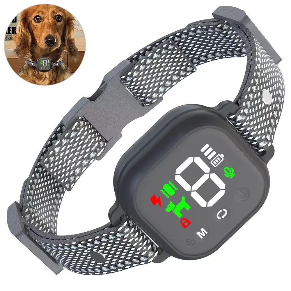 New Color Screen Electric Shock Stop Bark Collar, Smart Automatic Anti Barking Vibration Training Dog Collar for Pet Accessories
New Color Screen Electric Shock Stop Bark Collar, Smart Automatic Anti Barking Vibration Training Dog Collar for Pet Accessories