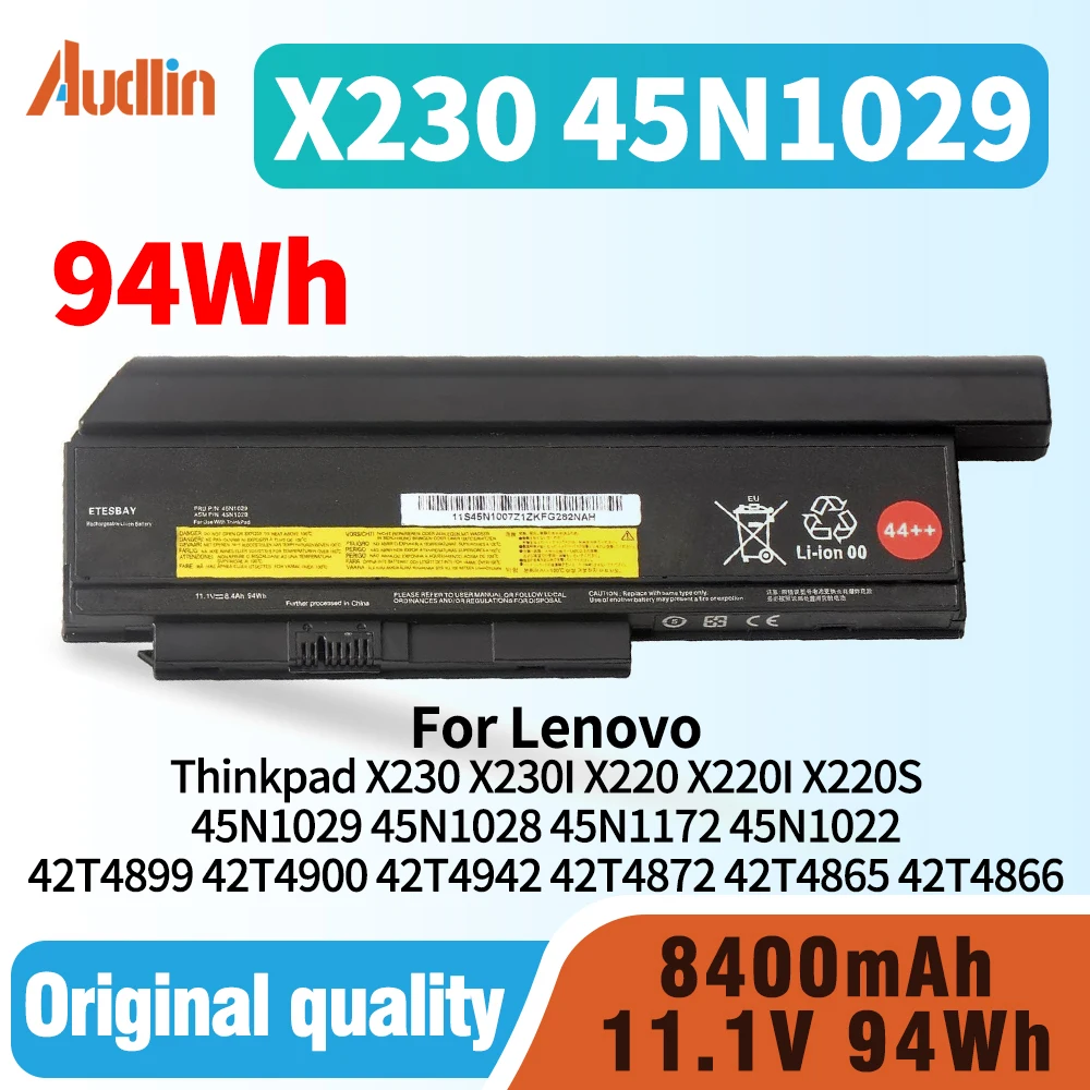 94WH 42T4899 42T4900 42T4942 42T4872 42T4865 42T4866 Замена аккумулятора для ноутбука Lenovo Thinkpad X230 X230I X220 X220I X220S 45N1029 45N1028 45N1172 45N1022 44++
94WH 42T4899 42T4900 42T4942 42T4872 42T4865 42T4866 Замена аккумулятора для ноутбука Lenovo Thinkpad X230 X230I X220 X220I X220S 45N1029 45N1028 45N1172 45N1022 44++