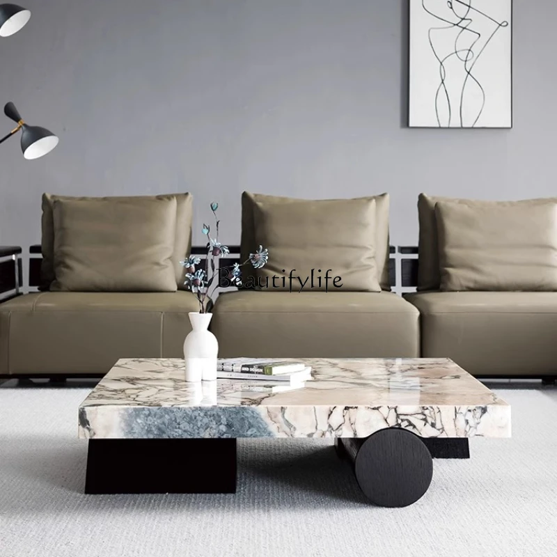 Italian minimalist marble coffee table modern light luxury minimalist high-end luxury stone tea table
Italian minimalist marble coffee table modern light luxury minimalist high-end luxury stone tea table