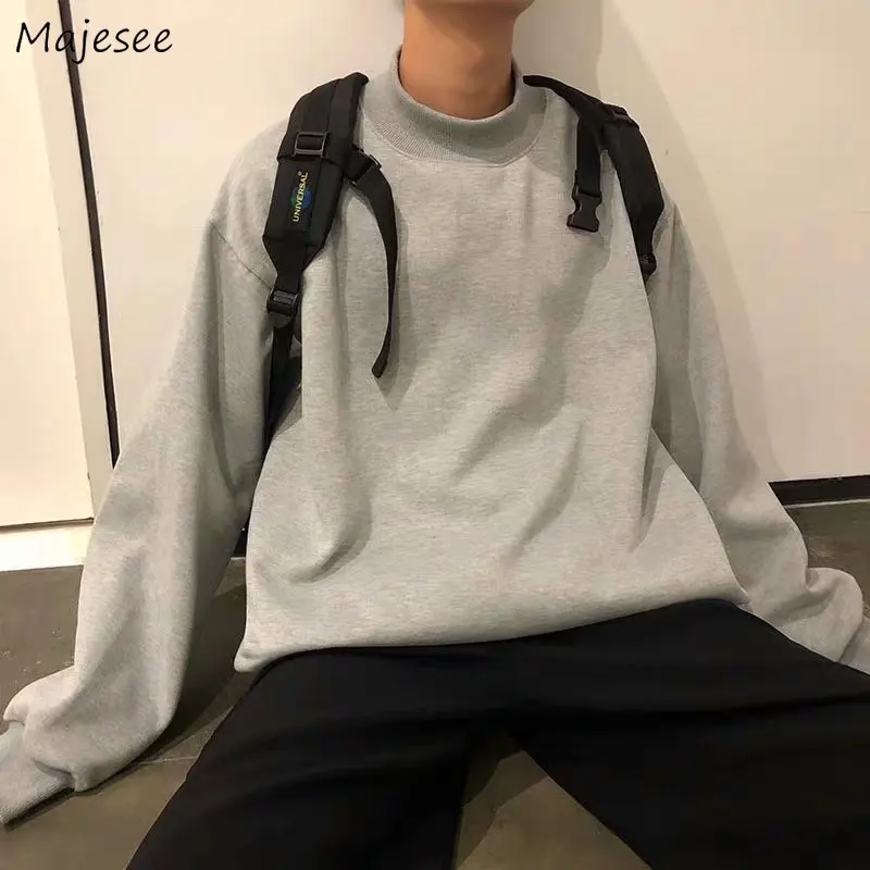Solid No Hat Hoodies Men Stand Collar Loose Basic Sweatshirts Thick All-match Couple Vintage Japanese Stylish Teens Streetwear
Solid No Hat Hoodies Men Stand Collar Loose Basic Sweatshirts Thick All-match Couple Vintage Japanese Stylish Teens Streetwear