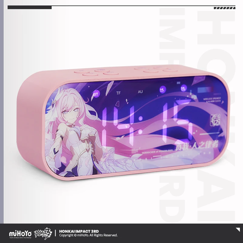 Оригинальный аутентичный будильник с Bluetooth динамиком Honkai Impact 3rd Merch miHoYo
Оригинальный аутентичный будильник с Bluetooth динамиком Honkai Impact 3rd Merch miHoYo