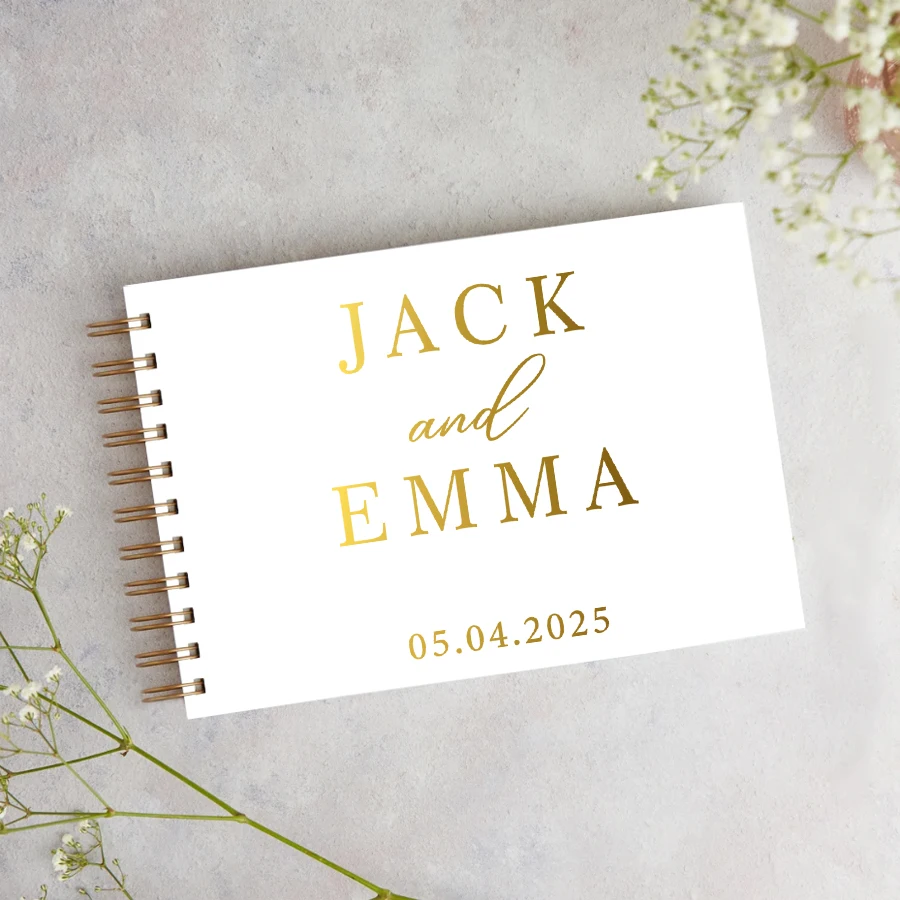 40 Pages Wire Spiral Bound Landscape Guestbook for Wedding Guest Book Personalized Anniversary Gift, Birthday Guest Book
40 Pages Wire Spiral Bound Landscape Guestbook for Wedding Guest Book Personalized Anniversary Gift, Birthday Guest Book