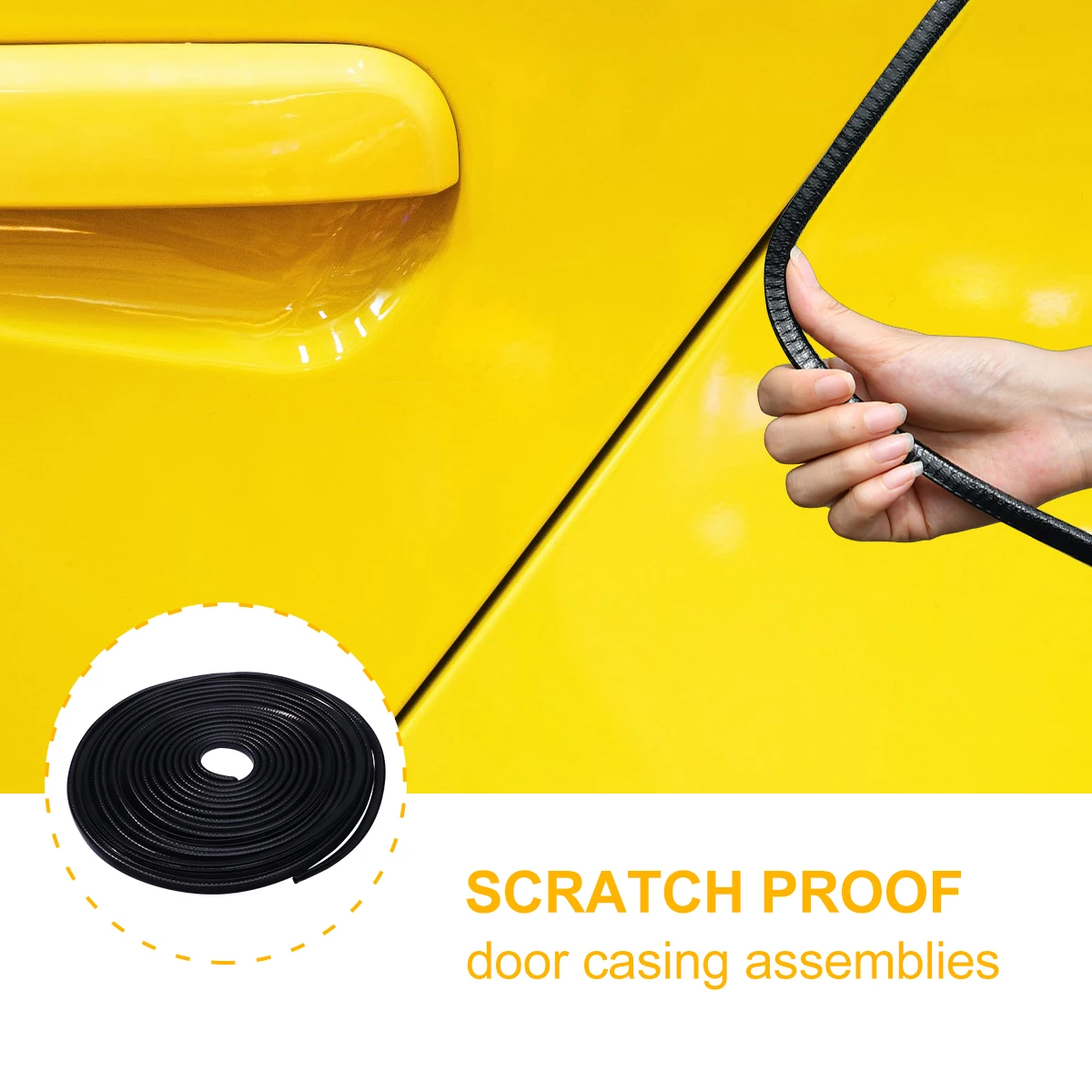 Car Door Seal Rubber Strip Sound Insulation Weatherstrip Flexible PVC Trim Aluminum Clips Gripping Tongue Prevent Gaps Leaks
Car Door Seal Rubber Strip Sound Insulation Weatherstrip Flexible PVC Trim Aluminum Clips Gripping Tongue Prevent Gaps Leaks